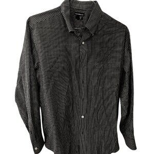 Croft and Barrow, Men's Shirt, Large, Black, Long Sleeve, 34/35